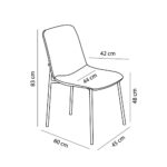 VIENNA ΚΑΡΕΚΛΑ ΜΑΥΡΟ 45x60x83 03-0864 - Image 10