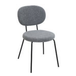 AMELIA ΚΑΡΕΚΛΑ ΓΚΡΙ ΣΚΟΥΡΟ ΜΑΥΡΟ 44x58x80cm 03-0955 - Image 4