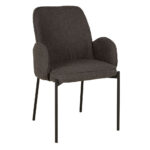 PETALS ΚΑΡΕΚΛΑ ΓΚΡΙ ΣΚΟΥΡΟ 58x58x89 03-1034 - Image 5