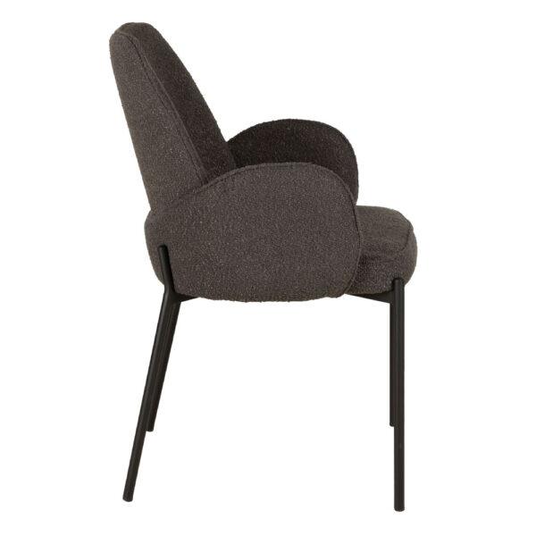 PETALS ΚΑΡΕΚΛΑ ΓΚΡΙ ΣΚΟΥΡΟ 58x58x89 03-1034 - Image 6