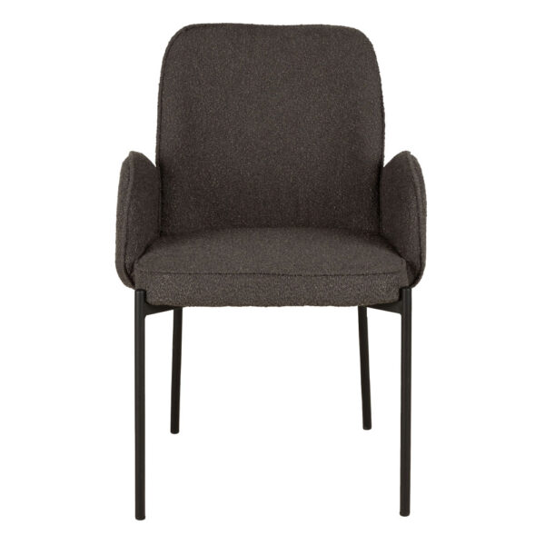 PETALS ΚΑΡΕΚΛΑ ΓΚΡΙ ΣΚΟΥΡΟ 58x58x89 03-1034 - Image 8