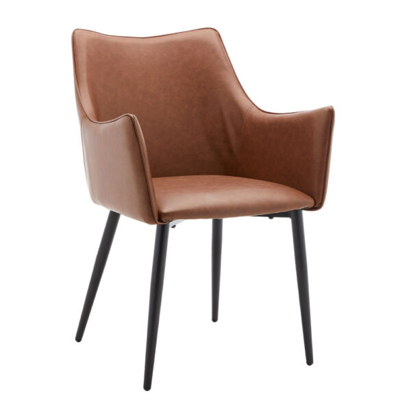 MALONE ΚΑΡΕΚΛΑ ΠΟΛΥΘΡΟΝΑ TABAC 46x61x86.5 03-1048 - Image 5