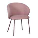 KIRA ΚΑΡΕΚΛΑ ΡΟΖ ΣΑΠΙΟ ΜΗΛΟ ΣΚΟΥΡΟ 56x56x74.5cm 03-1056 - Image 6