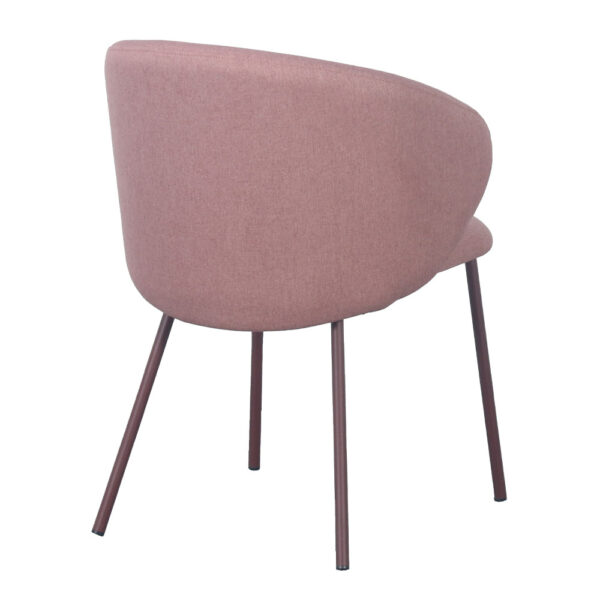 KIRA ΚΑΡΕΚΛΑ ΡΟΖ ΣΑΠΙΟ ΜΗΛΟ ΣΚΟΥΡΟ 56x56x74.5cm 03-1056 - Image 8