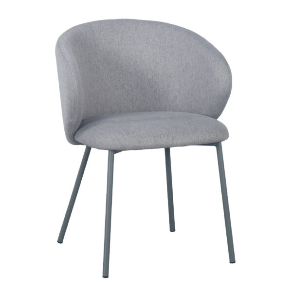 KIRA ΚΑΡΕΚΛΑ ΓΚΡΙ ΑΝΟΙΧΤΟ ΓΚΡΙ ΣΚΟΥΡΟ 56x56x74.5cm 03-1057 - Image 6