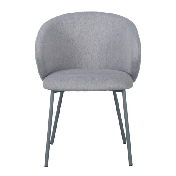 KIRA ΚΑΡΕΚΛΑ ΓΚΡΙ ΑΝΟΙΧΤΟ ΓΚΡΙ ΣΚΟΥΡΟ 56x56x74.5cm 03-1057 - Image 9