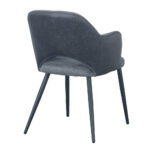 ASCOT ΚΑΡΕΚΛΑ ΓΚΡΙ ΣΚΟΥΡΟ 60x63.5x79 03-1065 - Image 8