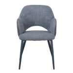 ASCOT ΚΑΡΕΚΛΑ ΓΚΡΙ ΣΚΟΥΡΟ 60x63.5x79 03-1065 - Image 9