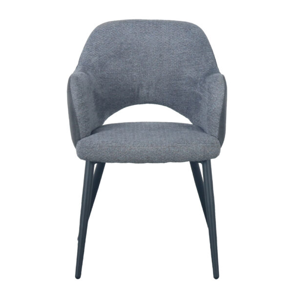 ASCOT ΚΑΡΕΚΛΑ ΓΚΡΙ ΣΚΟΥΡΟ 60x63.5x79 03-1065 - Image 9