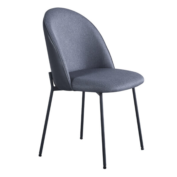 COSMO ΚΑΡΕΚΛΑ ΓΚΡΙ ΣΚΟΥΡΟ 49x54.5x84 03-1106 - Image 5