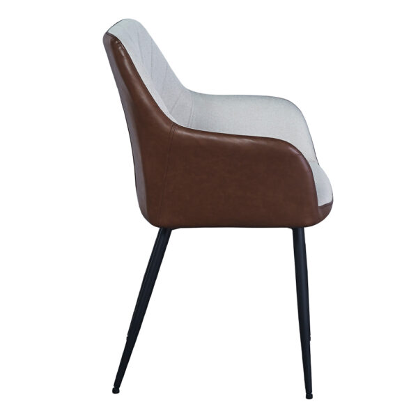 VISITOR ΚΑΡΕΚΛΑ BEIGE TABAC 57.5x57x87 03-1108 - Image 6