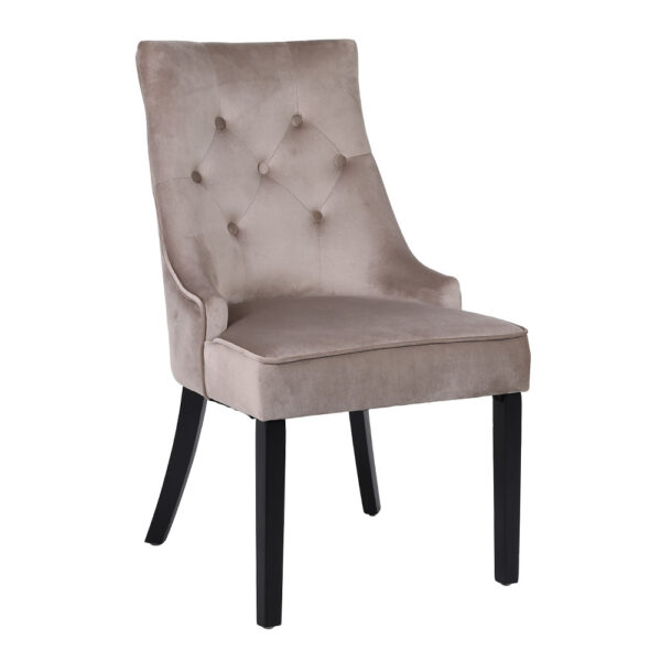 VERONA ΚΑΡΕΚΛΑ ΜΕ ΜΕΤΑΛΛΙΚΟ ΚΡΙΚΟ BEIGE ΜΑΥΡΟ 57x47x98cm 03-1140 - Image 6