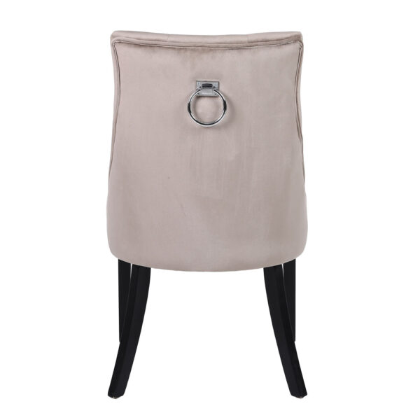 VERONA ΚΑΡΕΚΛΑ ΜΕ ΜΕΤΑΛΛΙΚΟ ΚΡΙΚΟ BEIGE ΜΑΥΡΟ 57x47x98cm 03-1140 - Image 9