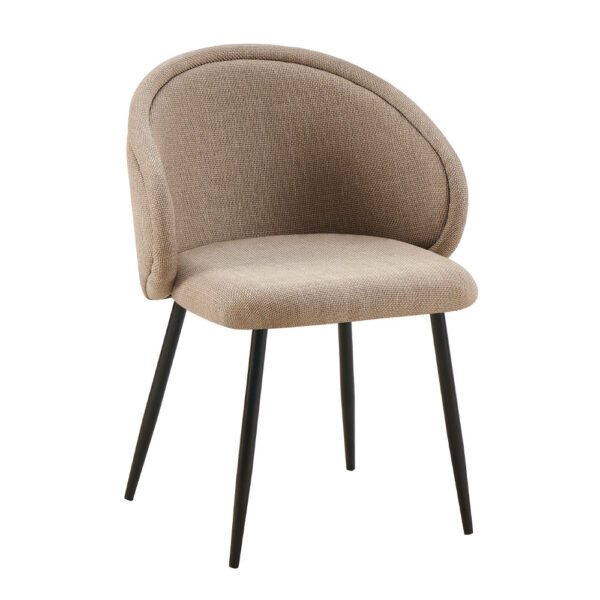 FIGARO ΚΑΡΕΚΛΑ ΠΟΛΥΘΡΟΝΑ BEIGE ΜΑΥΡΟ 58x58.5x78.5cm 03-1208 - Image 3