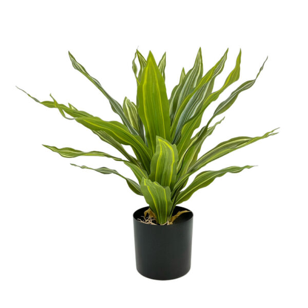 RAIN RIGA ΦΥΤΟ ΤΕΧΝΗΤΟ ΣΕ ΓΛΑΣΤΡΑ 45cm ΥΦΑΣΜΑ ΠΡΑΣΙΝΟ PVC 031323 - Image 2