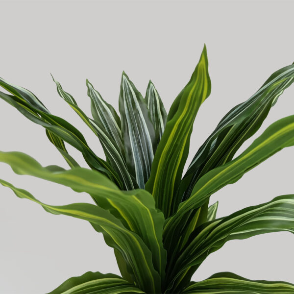 RAIN RIGA ΦΥΤΟ ΤΕΧΝΗΤΟ ΣΕ ΓΛΑΣΤΡΑ 45cm ΥΦΑΣΜΑ ΠΡΑΣΙΝΟ PVC 031323 - Image 3