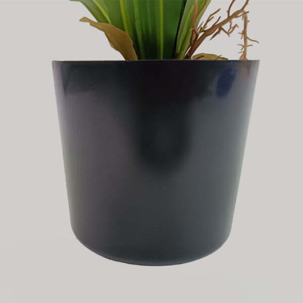 RAIN RIGA ΦΥΤΟ ΤΕΧΝΗΤΟ ΣΕ ΓΛΑΣΤΡΑ 45cm ΥΦΑΣΜΑ ΠΡΑΣΙΝΟ PVC 031323 - Image 4