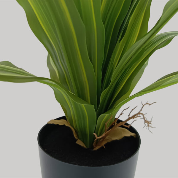 RAIN RIGA ΦΥΤΟ ΤΕΧΝΗΤΟ ΣΕ ΓΛΑΣΤΡΑ 45cm ΥΦΑΣΜΑ ΠΡΑΣΙΝΟ PVC 031323 - Image 5