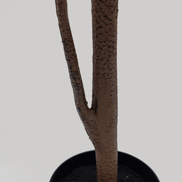 FICUS PANDURATA ΔΕΝΤΡΟ ΤΕΧΝΗΤΟ ΣΕ ΓΛΑΣΤΡΑ 180cm ΥΦΑΣΜΑ ΠΡΑΣΙΝΟ PVC 031329 - Image 6