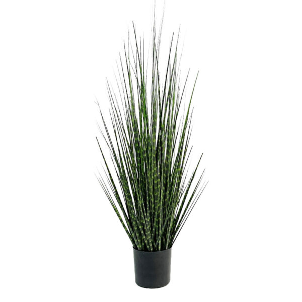 DARK PURE GRASS ΦΥΤΟ ΤΕΧΝΗΤΟ ΣΕ ΓΛΑΣΤΡΑ 90cm PVC ΠΡΑΣΙΝΟ ΣΚΟΥΡΟ 031341 - Image 2