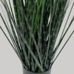 DARK PURE GRASS ΦΥΤΟ ΤΕΧΝΗΤΟ ΣΕ ΓΛΑΣΤΡΑ 90cm PVC ΠΡΑΣΙΝΟ ΣΚΟΥΡΟ 031341 - Image 4