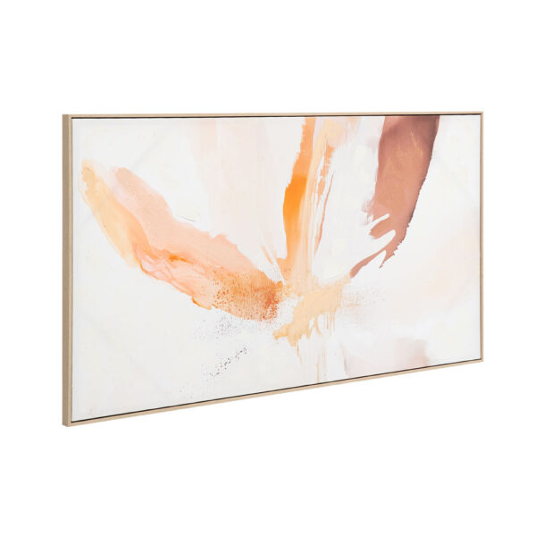 CALANDIUM C ΠΙΝΑΚΑΣ ΔΙΑΚΟΣΜΗΤΙΚΟΣ ΜΕ ΚΟΡΝΙΖΑ 80x145x4cm ΚΑΜΒΑΣ ΜΠΕΖ ΠΟΛΥΧΡΩΜΟ ΞΥΛΟ ΦΥΣΙΚΟ 034226 - Image 5