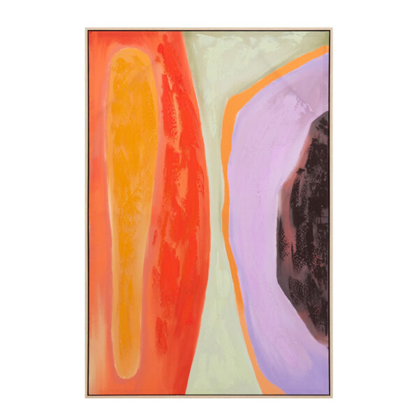 GEO DREAM B ΠΙΝΑΚΑΣ ΔΙΑΚΟΣΜΗΤΙΚΟΣ ΜΕ ΚΟΡΝΙΖΑ 80x120x4cm ΚΑΜΒΑΣ ΠΟΛΥΧΡΩΜΟ ΞΥΛΟ ΦΥΣΙΚΟ 034228 - Image 3