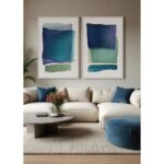 MOTIF MAR A ΠΙΝΑΚΑΣ ΔΙΑΚΟΣΜΗΤΙΚΟΣ ΜΕ ΚΟΡΝΙΖΑ 80x120x4cm ΚΑΜΒΑΣ ΠΟΛΥΧΡΩΜΟ ΞΥΛΟ ΑΣΠΡΟ 034229 - Image 7