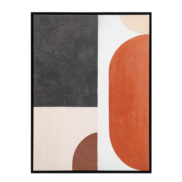 VARME A ΠΙΝΑΚΑΣ ΔΙΑΚΟΣΜΗΤΙΚΟΣ ΜΕ ΚΟΡΝΙΖΑ 60x80x4cm ΚΑΜΒΑΣ ΠΟΛΥΧΡΩΜΟ ΞΥΛΟ ΜΑΥΡΟ 034233 - Image 6