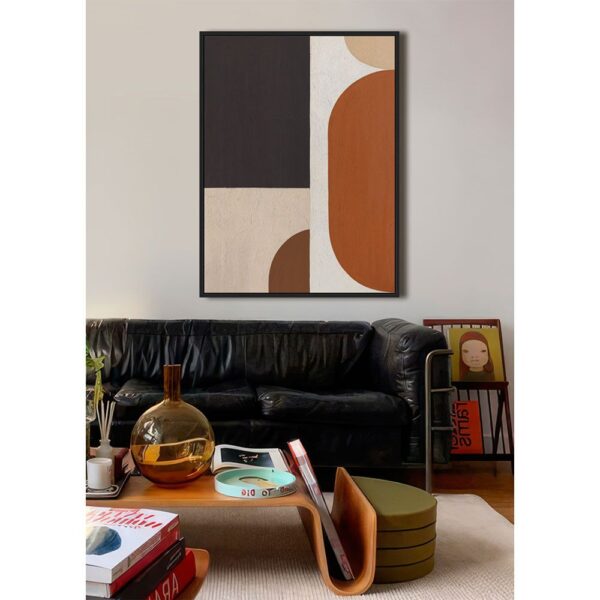 VARME A ΠΙΝΑΚΑΣ ΔΙΑΚΟΣΜΗΤΙΚΟΣ ΜΕ ΚΟΡΝΙΖΑ 60x80x4cm ΚΑΜΒΑΣ ΠΟΛΥΧΡΩΜΟ ΞΥΛΟ ΜΑΥΡΟ 034233 - Image 7