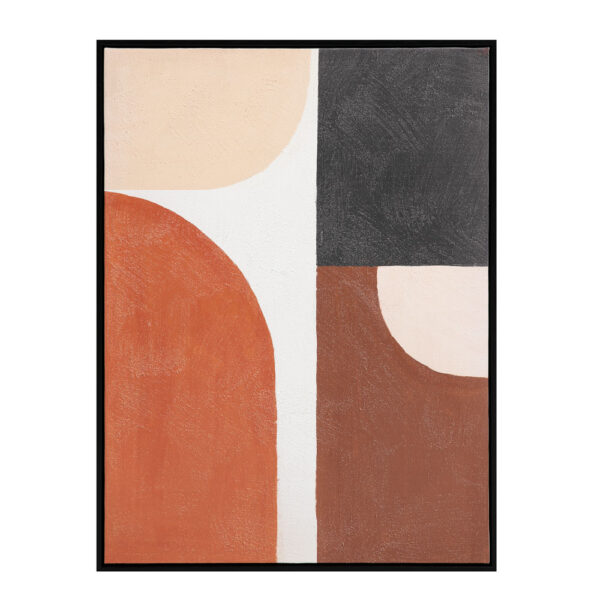 VARME B ΠΙΝΑΚΑΣ ΔΙΑΚΟΣΜΗΤΙΚΟΣ ΜΕ ΚΟΡΝΙΖΑ 60x80x4cm ΚΑΜΒΑΣ ΠΟΛΥΧΡΩΜΟ ΞΥΛΟ ΜΑΥΡΟ 034234 - Image 6