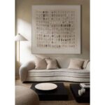 SIMPLICIT ΠΙΝΑΚΑΣ ΔΙΑΚΟΣΜΗΤΙΚΟΣ ΜΕ ΚΟΡΝΙΖΑ 100x100x4cm ΚΑΜΒΑΣ ΜΠΕΖ ΚΑΦΕ ΞΥΛΟ ΦΥΣΙΚΟ 034236 - Image 7