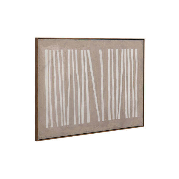 RAYA A ΠΙΝΑΚΑΣ ΔΙΑΚΟΣΜΗΤΙΚΟΣ ΜΕ ΚΟΡΝΙΖΑ 90x120x4cm ΚΑΜΒΑΣ ΚΑΦΕ ΜΠΕΖ ΞΥΛΟ ΦΥΣΙΚΟ 034239 - Image 5