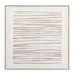 RAYA B ΠΙΝΑΚΑΣ ΔΙΑΚΟΣΜΗΤΙΚΟΣ ΜΕ ΚΟΡΝΙΖΑ 100x100x4cm ΚΑΜΒΑΣ ΜΠΕΖ ΚΑΦΕ ΞΥΛΟ ΦΥΣΙΚΟ 034240 - Image 6