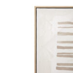 RAYA B ΠΙΝΑΚΑΣ ΔΙΑΚΟΣΜΗΤΙΚΟΣ ΜΕ ΚΟΡΝΙΖΑ 100x100x4cm ΚΑΜΒΑΣ ΜΠΕΖ ΚΑΦΕ ΞΥΛΟ ΦΥΣΙΚΟ 034240 - Image 9