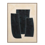 VISUELLE ΠΙΝΑΚΑΣ ΔΙΑΚΟΣΜΗΤΙΚΟΣ ΜΕ ΚΟΡΝΙΖΑ 90x120x4cm ΚΑΜΒΑΣ ΜΠΕΖ ΜΑΥΡΟ ΞΥΛΟ ΦΥΣΙΚΟ 034241 - Image 3