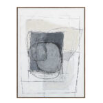 WOMB BEAUTY ΠΙΝΑΚΑΣ ΔΙΑΚΟΣΜΗΤΙΚΟΣ ΜΕ ΚΟΡΝΙΖΑ 90x120x4cm ΚΑΜΒΑΣ ΜΠΛΕ ΣΚΟΥΡΟ ΓΚΡΙ ΜΠΕΖ ΞΥΛΟ ΦΥΣΙΚΟ 034247 - Image 6