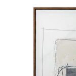 WOMB BEAUTY ΠΙΝΑΚΑΣ ΔΙΑΚΟΣΜΗΤΙΚΟΣ ΜΕ ΚΟΡΝΙΖΑ 90x120x4cm ΚΑΜΒΑΣ ΜΠΛΕ ΣΚΟΥΡΟ ΓΚΡΙ ΜΠΕΖ ΞΥΛΟ ΦΥΣΙΚΟ 034247 - Image 9