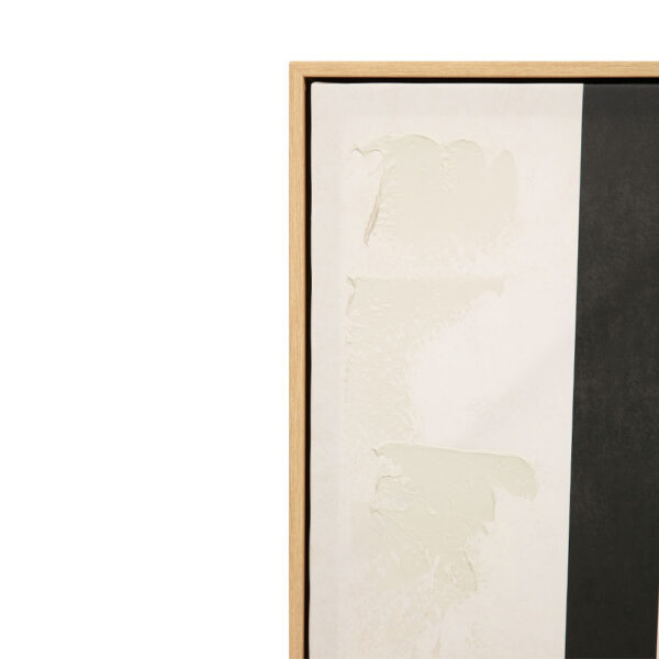 SOLAIRE A ΠΙΝΑΚΑΣ ΔΙΑΚΟΣΜΗΤΙΚΟΣ ΜΕ ΚΟΡΝΙΖΑ 80x120x4cm ΚΑΜΒΑΣ ΚΑΦΕ ΣΚΟΥΡΟ ΜΠΕΖ ΞΥΛΟ ΦΥΣΙΚΟ 034248 - Image 6