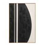 SOLAIRE B ΠΙΝΑΚΑΣ ΔΙΑΚΟΣΜΗΤΙΚΟΣ ΜΕ ΚΟΡΝΙΖΑ 80x120x4cm ΚΑΜΒΑΣ ΚΑΦΕ ΣΚΟΥΡΟ ΜΠΕΖ ΞΥΛΟ ΦΥΣΙΚΟ 034249 - Image 3