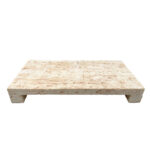 TRAVERTINO ΔΙΣΚΟΣ ΔΙΑΚΟΣΜΗΣΗΣ 34x17x4.5cm POLYRESIN STONE 034285