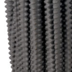 VELISSE ΒΑΖΟ 16x16x24cm ΚΕΡΑΜΙΚΟ ΓΚΡΙ ΣΚΟΥΡΟ 034441 - Image 2