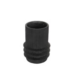HELIX ΒΑΖΟ 25x25x34.5cm MgO ΜΑΥΡΟ 034652 - Image 2