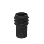 HELIX ΒΑΖΟ 25.5x25.5x42.5cm MgO ΜΑΥΡΟ 034653 - Image 2