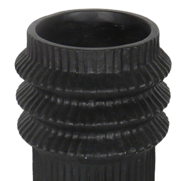 HELIX ΒΑΖΟ 25.5x25.5x42.5cm MgO ΜΑΥΡΟ 034653 - Image 3