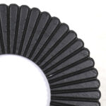 OROS ΚΟΡΝΙΖΑ 20x1.5x20cm MDF ΜΑΥΡΟ ΓΥΑΛΙ 034655 - Image 3