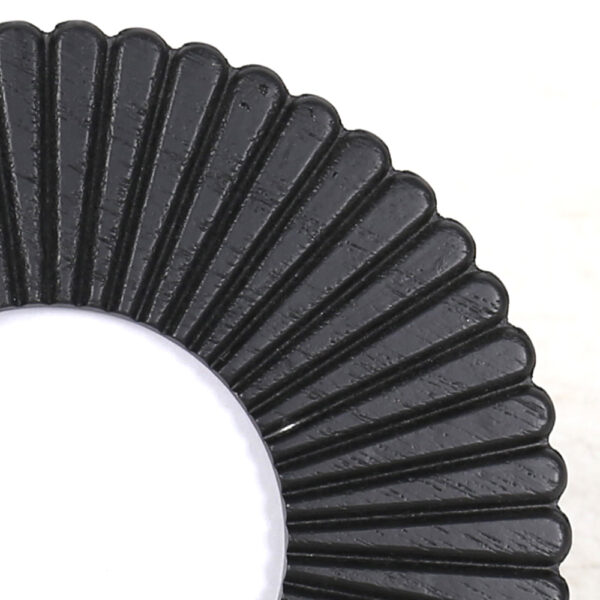 OROS ΚΟΡΝΙΖΑ 20x1.5x20cm MDF ΜΑΥΡΟ ΓΥΑΛΙ 034655 - Image 3