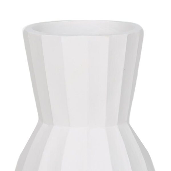 FOLDA ΒΑΖΟ 24x24x41cm MgO ΑΣΠΡΟ 034661 - Image 3