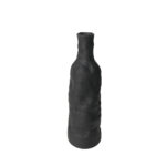 ORENDA ΒΑΖΟ 14.3x14.3x43.7cm ΚΕΡΑΜΙΚΟ ΜΑΥΡΟ 034739 - Image 2