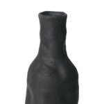ORENDA ΒΑΖΟ 14.3x14.3x43.7cm ΚΕΡΑΜΙΚΟ ΜΑΥΡΟ 034739 - Image 3